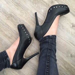 Studded Stiletto Pumps